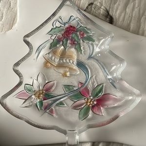 Vintage Christmas tree server 7.5 cm